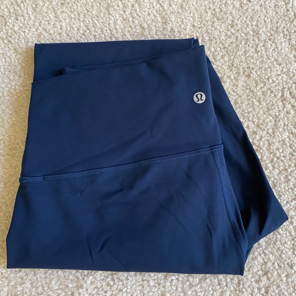 lululemon leggings, LIKE NEW, navy blue size 12, 28” inseam, ID pocket at waist
